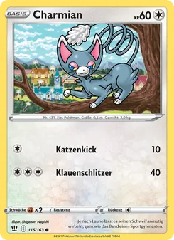 Charmian, Karte 115 aus Kampfstile