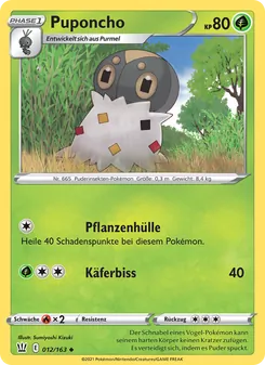 Puponcho, Karte 12 aus Kampfstile