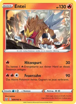 Entei, Karte 20 aus Kampfstile
