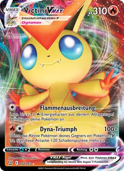 Victini VMAX, Karte 22 aus Kampfstile