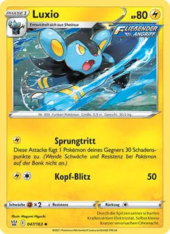 Luxio, Karte 47 aus Kampfstile
