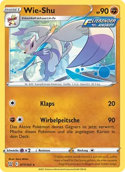 Wie-Shu, Karte 77 aus Kampfstile