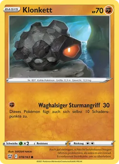 Klonkett, Karte 78 aus Kampfstile
