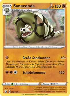 Sanaconda, Karte 82 aus Kampfstile