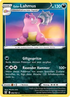 Galar-Lahmus, Karte 92 aus Kampfstile
