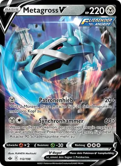 Metagross V, Karte 112 aus Schaurige Herrschaft