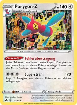 Porygon-Z, Karte 118 aus Schaurige Herrschaft