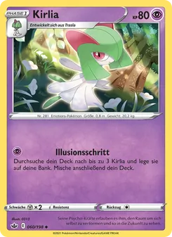 Kirlia, Karte 60 aus Schaurige Herrschaft