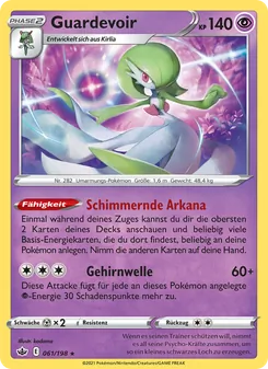Guardevoir, Karte 61 aus Schaurige Herrschaft