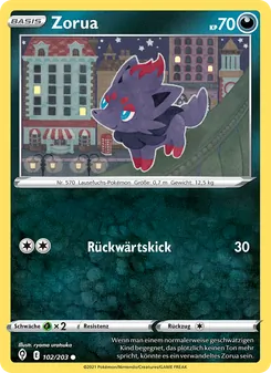 Zorua, Karte 102 aus Drachenwandel