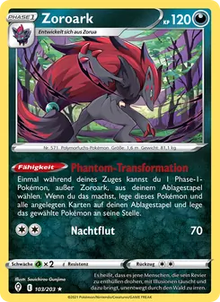 Zoroark, Karte 103 aus Drachenwandel