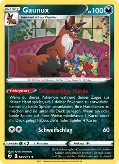 Gaunux, Karte 105 aus Drachenwandel