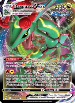 Rayquaza VMAX, Karte 111 aus Drachenwandel