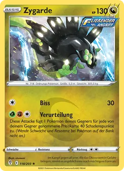 Zygarde, Karte 118 aus Drachenwandel