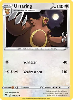 Ursaring, Karte 127 aus Drachenwandel