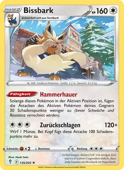 Bissbark, Karte 135 aus Drachenwandel