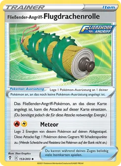 Fließender-Angriff-Flugdrachenrolle, Karte 153 aus Drachenwandel