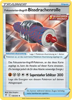 Fokussierter-Angriff-Bissdrachenrolle, Karte 158 aus Drachenwandel
