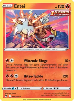 Entei, Karte 19 aus Drachenwandel