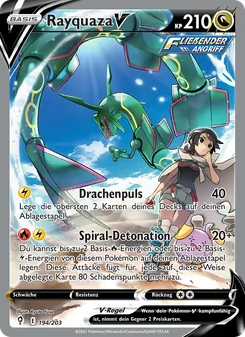 Rayquaza V, Karte 194 aus Drachenwandel