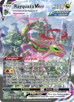 Rayquaza VMAX, Karte 218 aus Drachenwandel