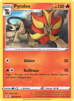 Pyroleo, Karte 23 aus Drachenwandel