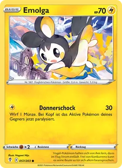 Emolga, Karte 57 aus Drachenwandel