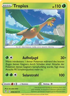Tropius, Karte 6 aus Drachenwandel