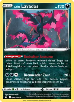 Galar-Lavados, Karte 93 aus Drachenwandel