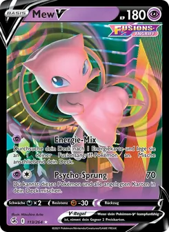 Mew V, Karte 113 aus Fusionsangriff