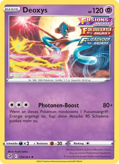 Deoxys, Karte 120 aus Fusionsangriff