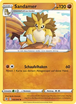 Sandamer, Karte 132 aus Fusionsangriff