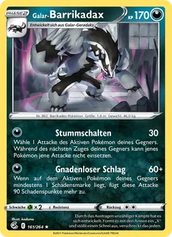 Galar-Barrikadax, Karte 161 aus Fusionsangriff