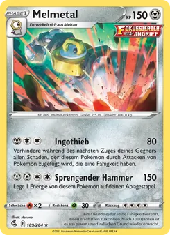 Melmetal, Karte 189 aus Fusionsangriff