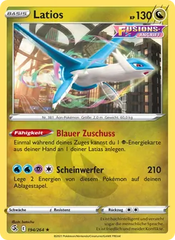 Latios, Karte 194 aus Fusionsangriff