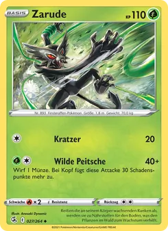 Zarude, Karte 27 aus Fusionsangriff