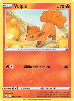 Vulpix, Karte 28 aus Fusionsangriff
