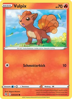 Vulpix, Karte 29 aus Fusionsangriff
