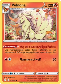 Vulnona, Karte 31 aus Fusionsangriff