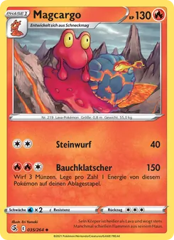 Magcargo, Karte 35 aus Fusionsangriff