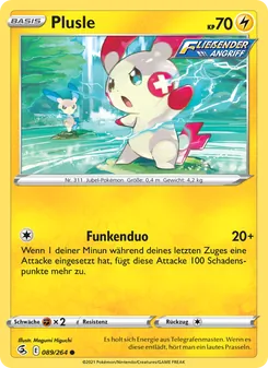 Plusle, Karte 89 aus Fusionsangriff