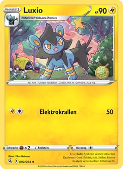 Luxio, Karte 92 aus Fusionsangriff