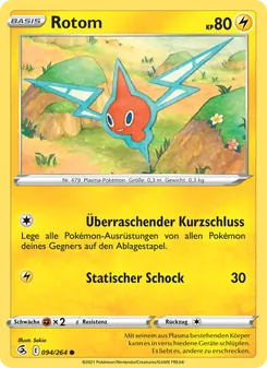Rotom, Karte 94 aus Fusionsangriff