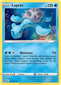 Lapras, Karte 031 aus Strahlende Sterne