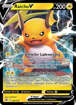 Raichu V, Karte 045 aus Strahlende Sterne