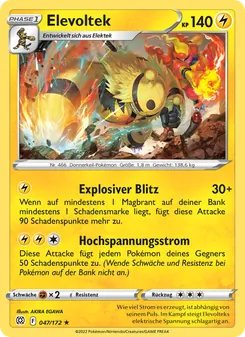 Elevoltek, Karte 047 aus Strahlende Sterne