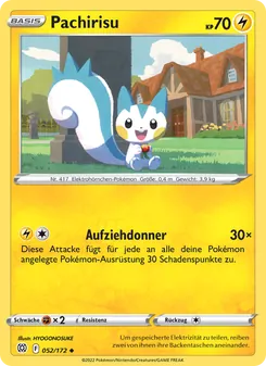 Pachirisu, Karte 052 aus Strahlende Sterne
