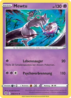 Mewtu, Karte 056 aus Strahlende Sterne