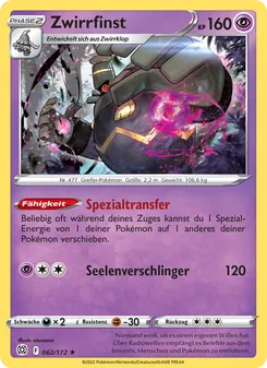 Zwirrfinst, Karte 062 aus Strahlende Sterne