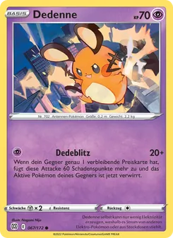 Dedenne, Karte 067 aus Strahlende Sterne